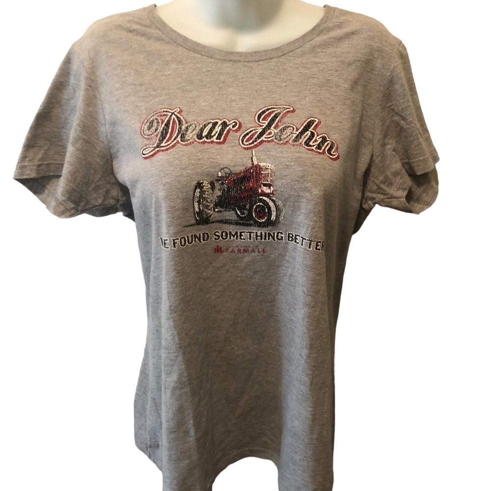 Dear John “I Found Something Better” Tee XL Gray Tractor Farm Redneck Country
